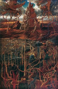 Tower of Oberon, 2012, 70,7x47 - 180x120sm, oil, canvas  