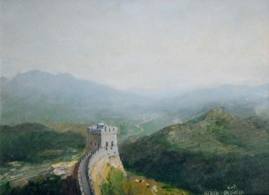 The Great Wall of China 2007 10х13 inches, canvas, oil      