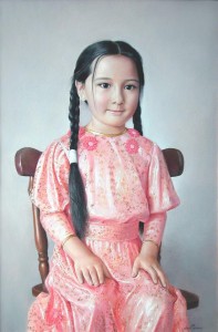 Portrait of Lola 2008, 29.9х19.6 in., oil on canvas                    