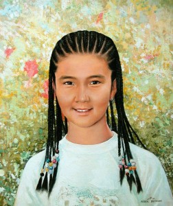 Portrait of girl 2007, 23.6х19.6 in., oil on canvas                 