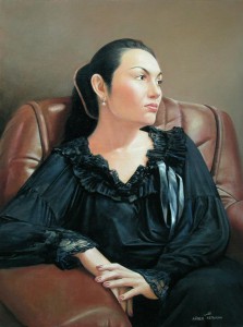 Portrait   oil on canvas              